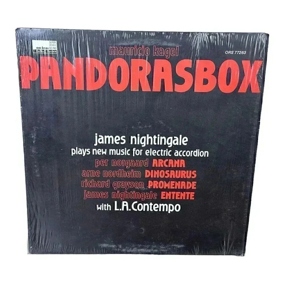 KAGEL PANDORASBOX, JAMES NIGHTINGALE LA CONTEMPO - Shrink Plastic LP ORS 77263 - Picture 1 of 6